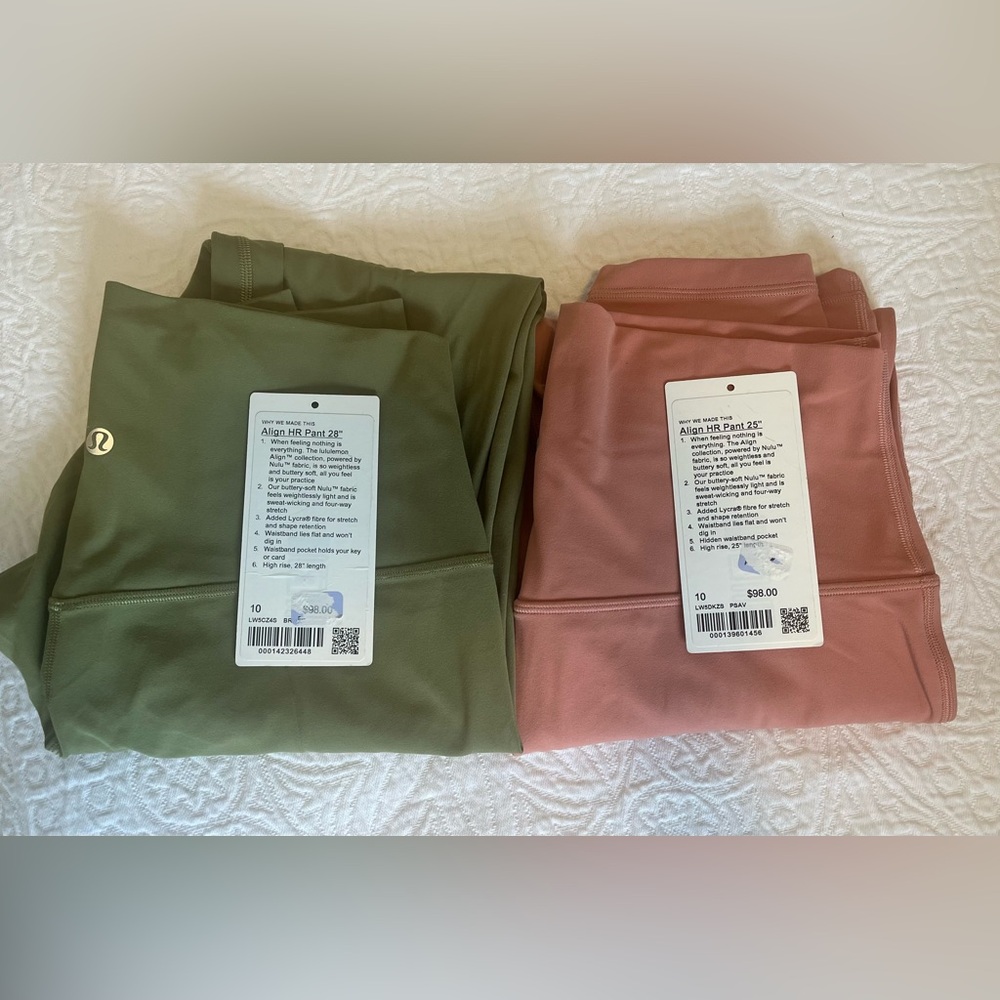 Lululemon Align Leggings Size 10 Bundle